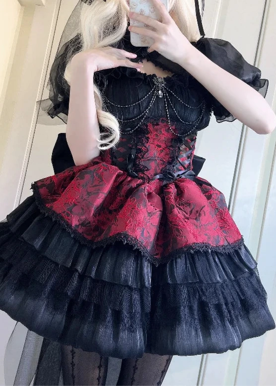 Japanese Victorian Gothic Dress Dark Tiger