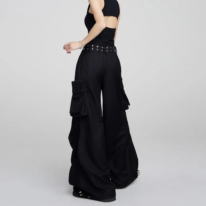 Y2K Casual Wide Pants Dark Tiger