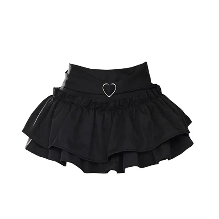 Pleated Lolita High Waist Mini Skirt Dark Tiger