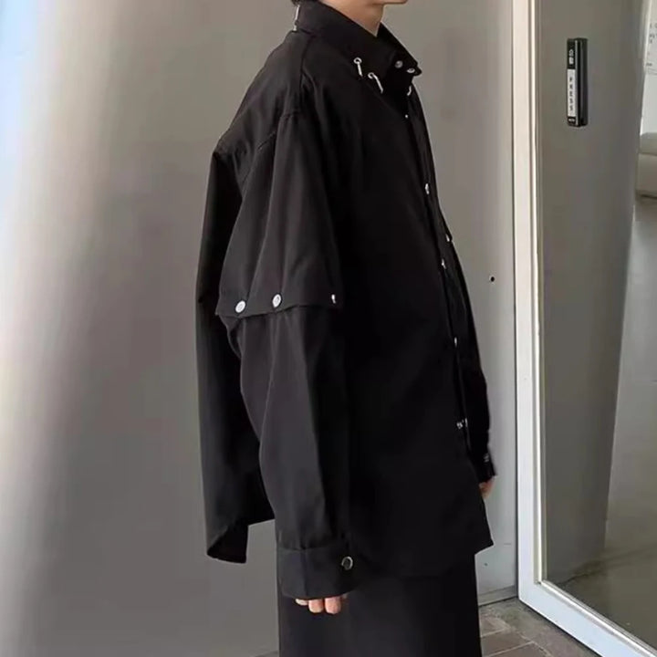 Y2K Loose Casual Jacket Dark Tiger