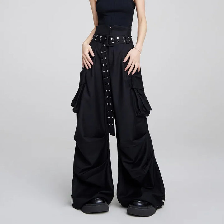 Y2K Casual Wide Pants Dark Tiger