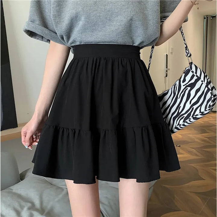 Korean Preppy Mini Skirt Dark Tiger