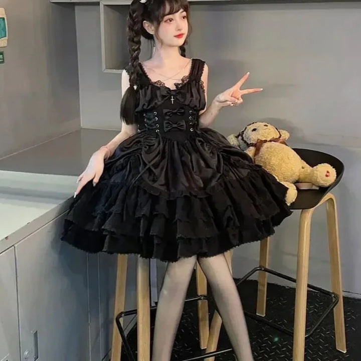 Harajuku Vintage Gothic Lolita Dress Dark Tiger