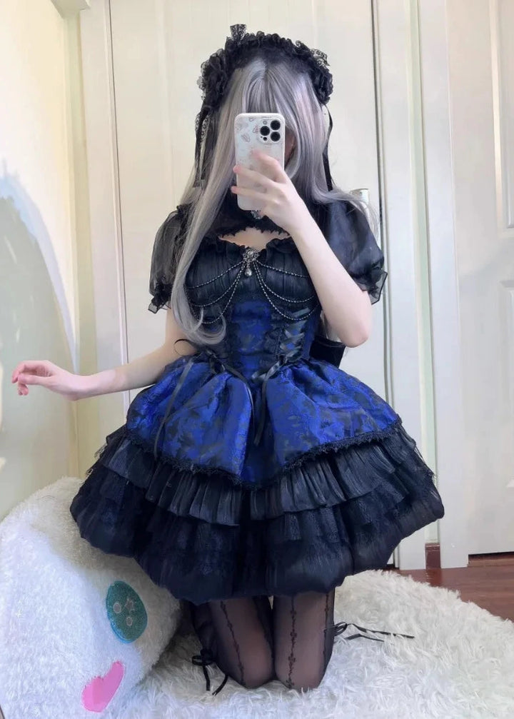 Japanese Victorian Gothic Dress Dark Tiger