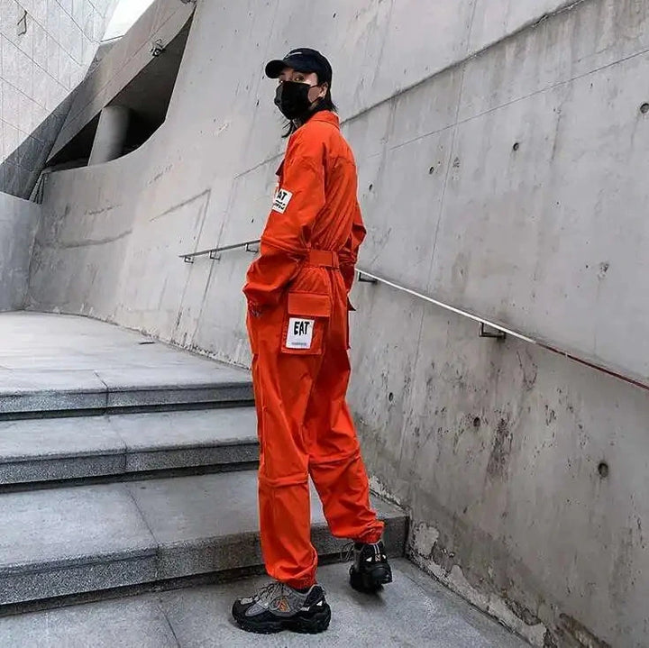 Uniform Style Detachable Jumpsuit Dark Tiger