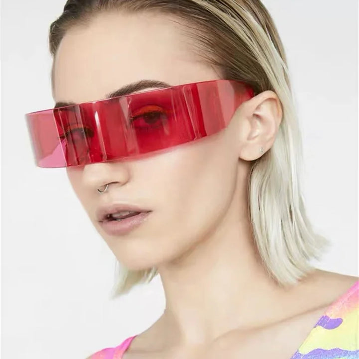 Cyberpunk Gothic Rimless Party Sunglasses Dark Tiger