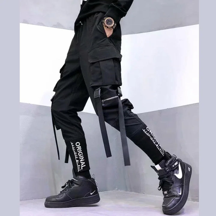 Gothic Harajuku Cargo Joggers Dark Tiger