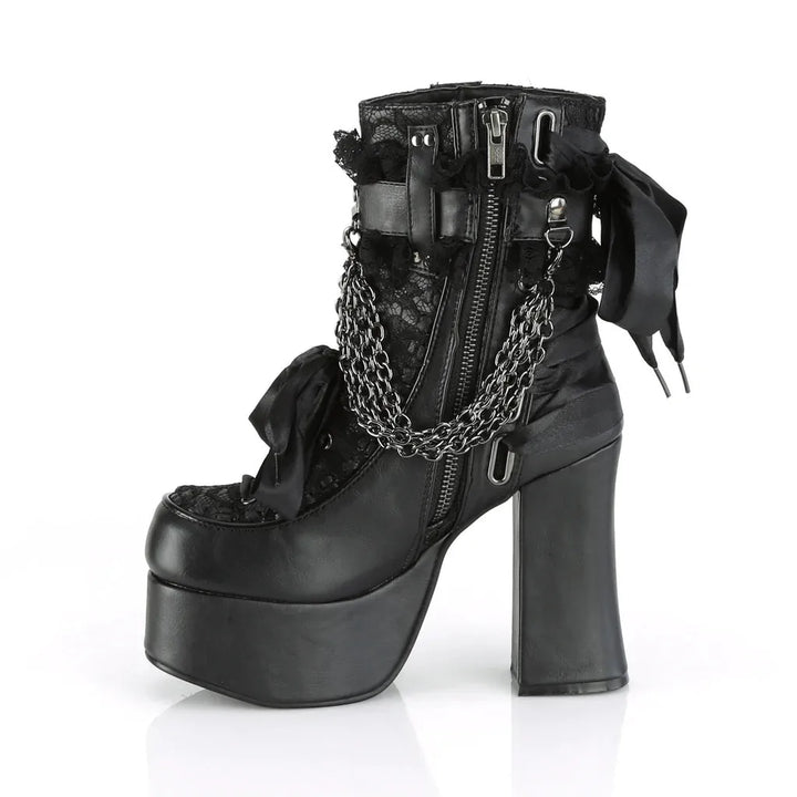 Retro Gothic Chain Boots Dark Tiger