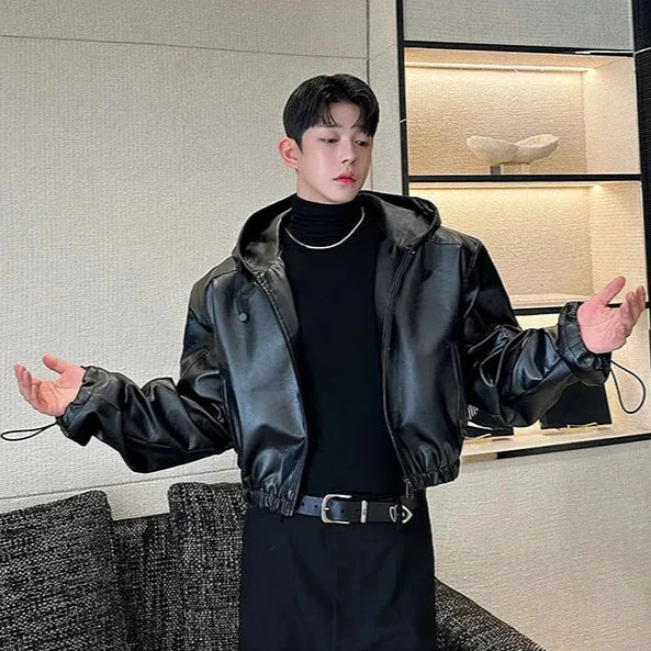 Korean Waterproof Leather Jacket Dark Tiger