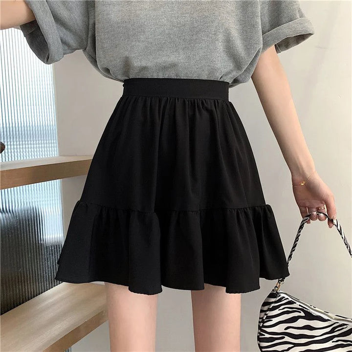 Korean Preppy Mini Skirt Dark Tiger