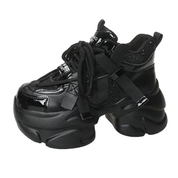 Chunky Sports Style Platform Sneakers Dark Tiger