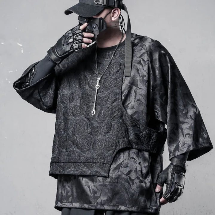 Dark Rose Loose Shirt Dark Tiger