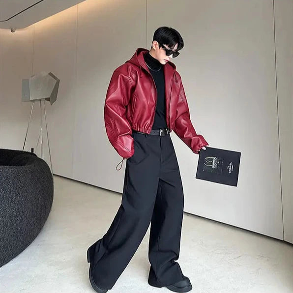 Korean Waterproof Leather Jacket Dark Tiger