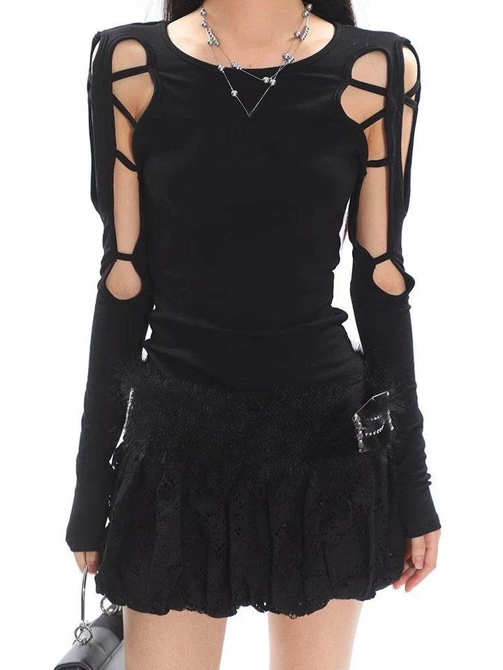 Retro Gothic Longsleeve Shirt Dark Tiger