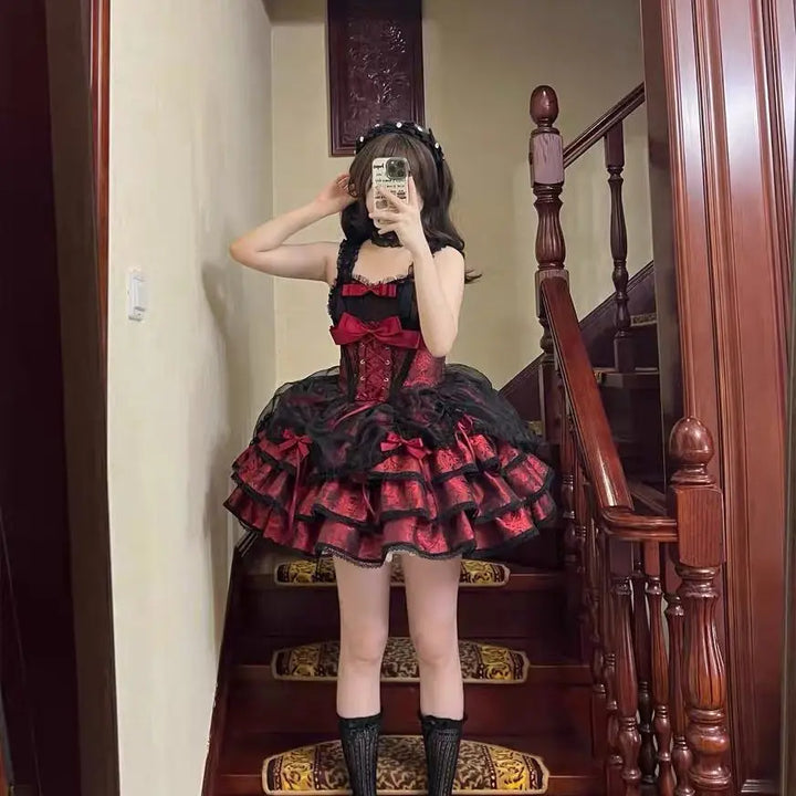 Gothic Lolita Victorian Style Dress Dark Tiger