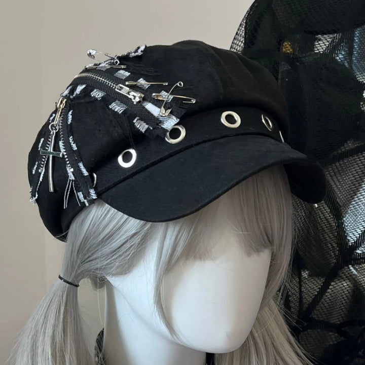 Y2K Gothic Lolita Hat Dark Tiger