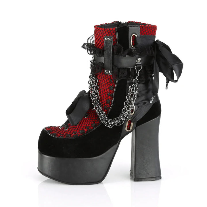 Retro Gothic Chain Boots Dark Tiger