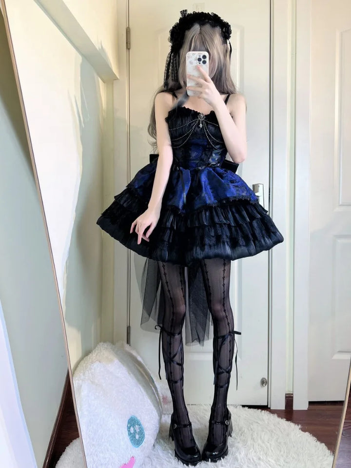 Japanese Victorian Gothic Dress Dark Tiger