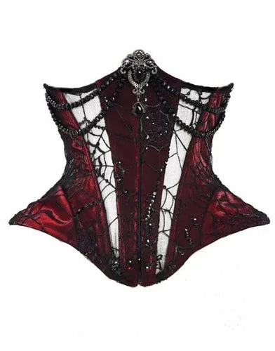 Velvet Gothic Outfit Set - Top, Skirt & Corset Dark Tiger