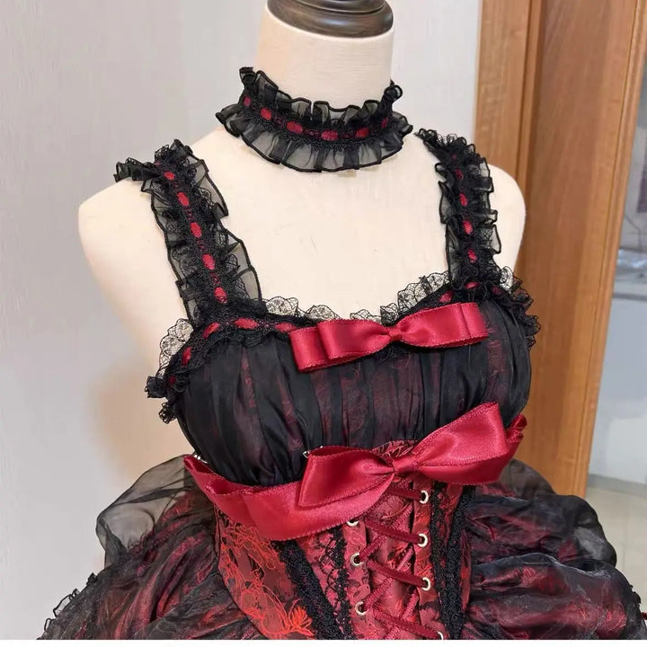 Gothic Lolita Victorian Style Dress Dark Tiger