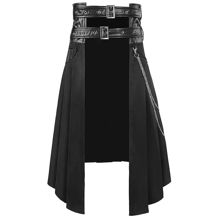 Gothic Leather Warrior Skirt Dark Tiger