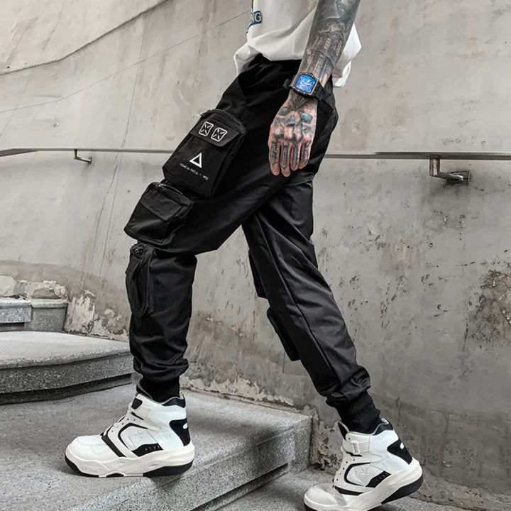 Techwear Urban Cargo Joggers Dark Tiger