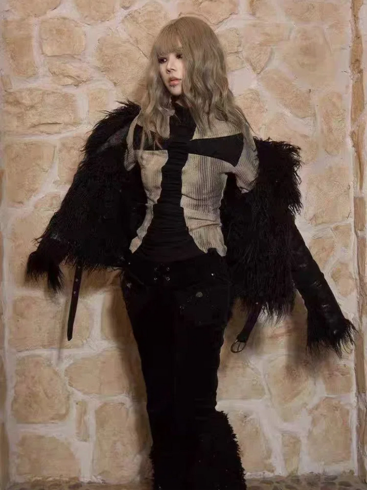 Vintage 2000s Longsleeve Shirt Dark Tiger