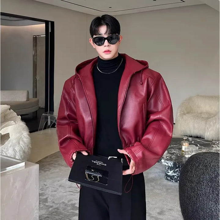 Korean Waterproof Leather Jacket Dark Tiger