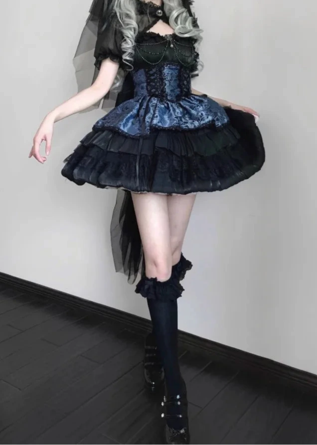 Japanese Victorian Gothic Dress Dark Tiger