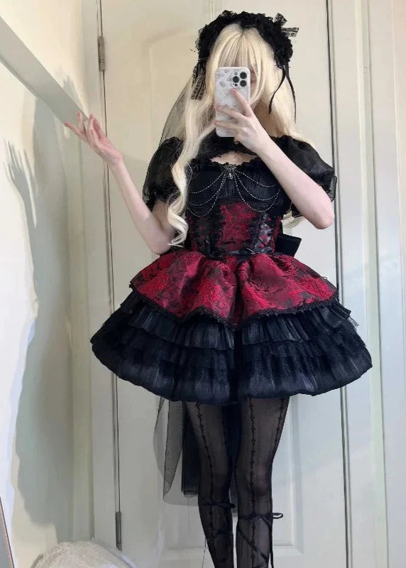 Japanese Victorian Gothic Dress Dark Tiger