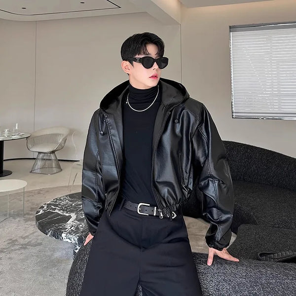Korean Waterproof Leather Jacket Dark Tiger