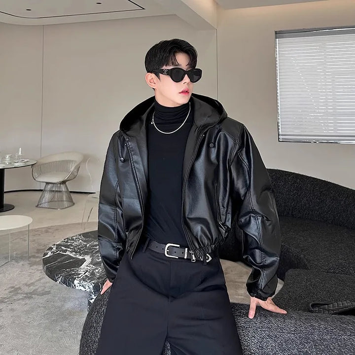 Korean Waterproof Leather Jacket Dark Tiger