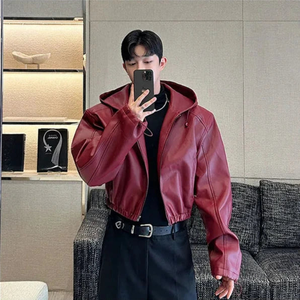 Korean Waterproof Leather Jacket Dark Tiger