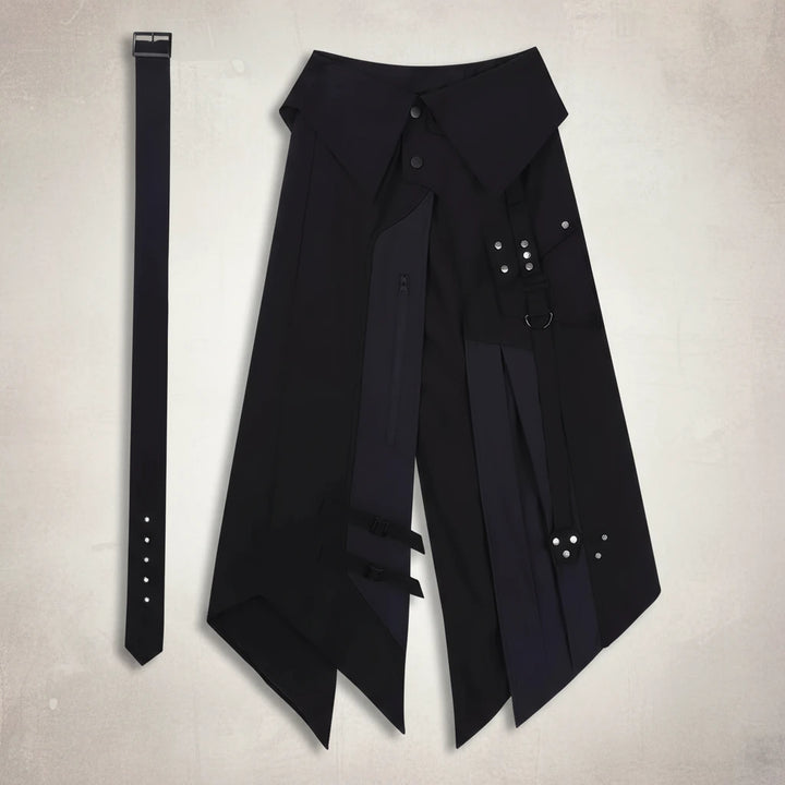 Dark Motorcycle Outfit Set - Vest, Pants, Apron & Belt Dark Tiger