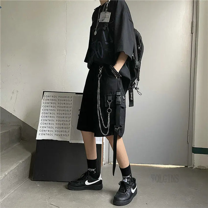 Dark Casual Bermuda Shorts Dark Tiger
