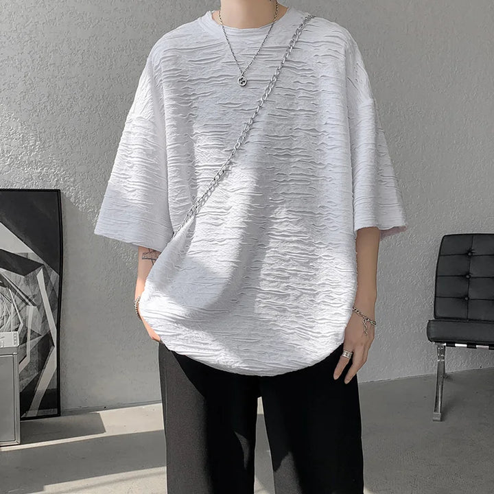 Korean Oversized Ripped T-Shirt Dark Tiger