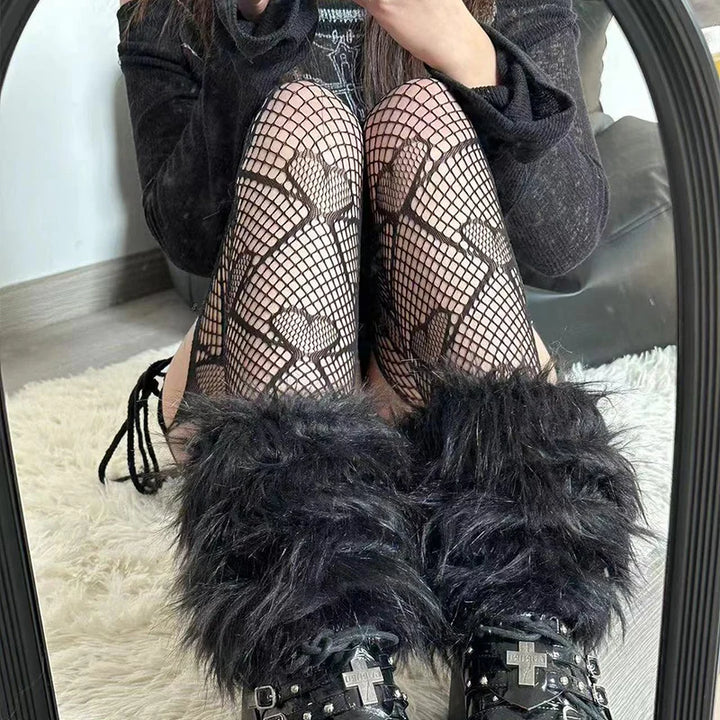 Y2K Love Heart Fishnet Stockings Sweet Girl Pantyhose Nude Women Sexy Suspender Tights JK Lolita Cosplay Party Lace Stockings Dark Tiger