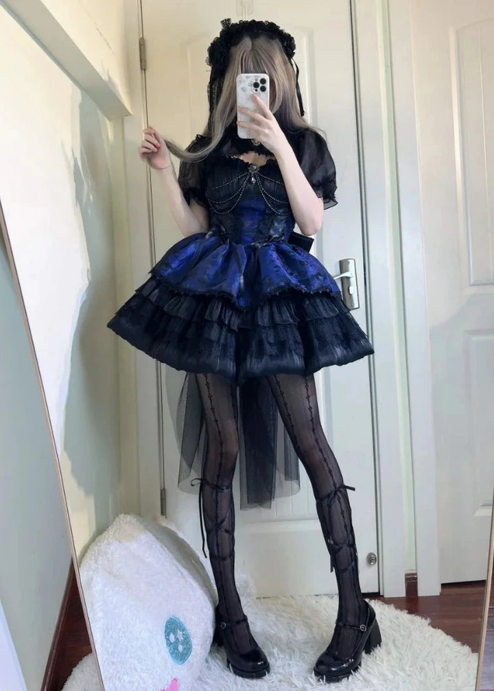 Japanese Victorian Gothic Dress Dark Tiger