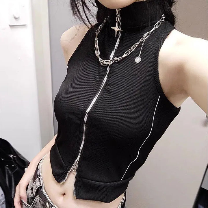 Dark Harajuku Outfit Set - Vest & Jacket Dark Tiger