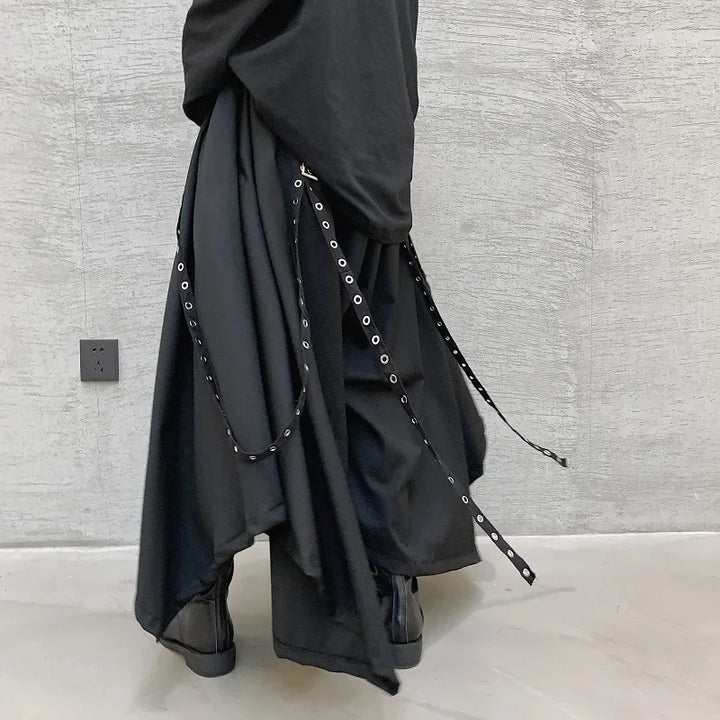 Gothic Japan Style Wide Pants Dark Tiger