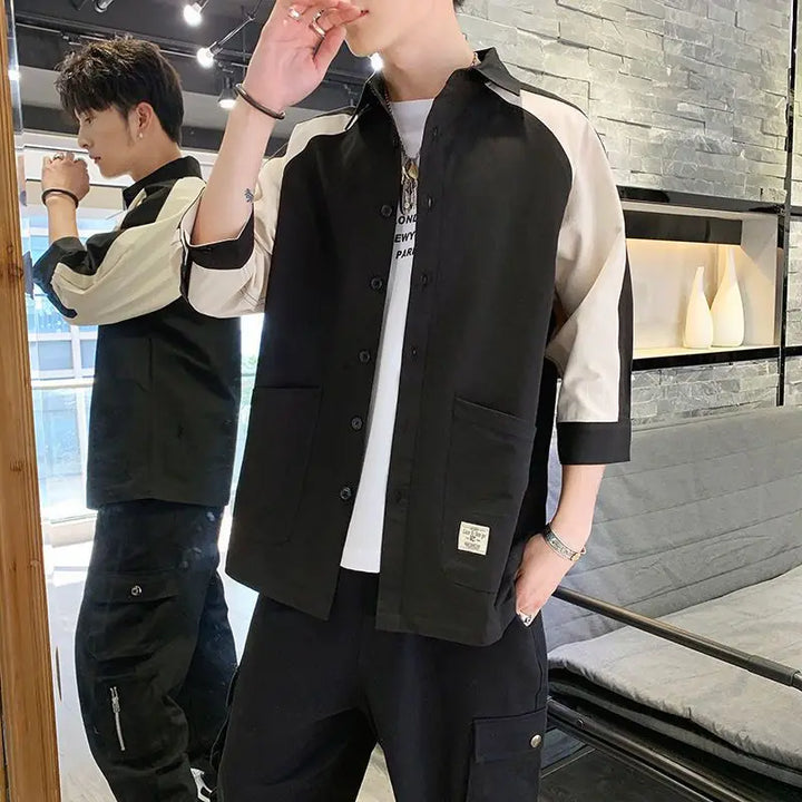 Korean Casual Oversized Shirt Dark Tiger