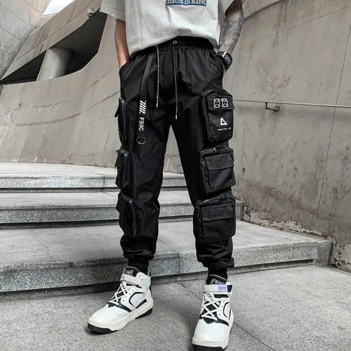 Techwear Urban Cargo Joggers Dark Tiger