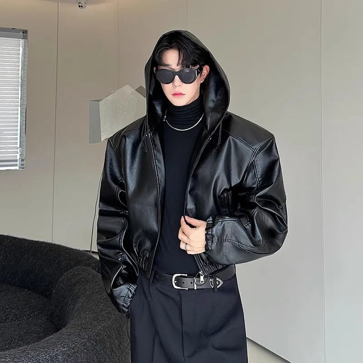Korean Waterproof Leather Jacket Dark Tiger