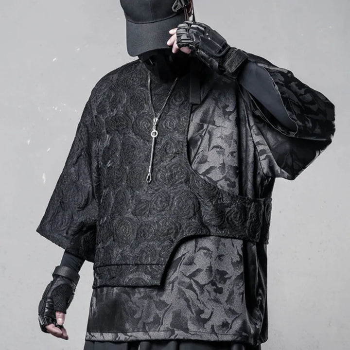 Dark Rose Loose Shirt Dark Tiger