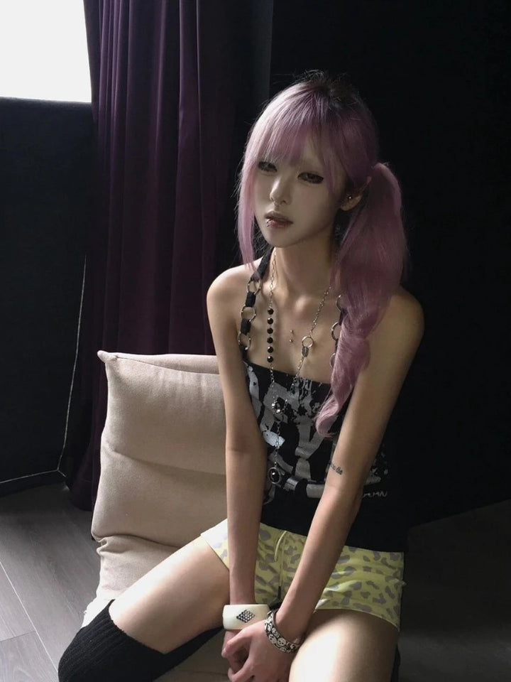 Dark Y2K Tank Top Dark Tiger