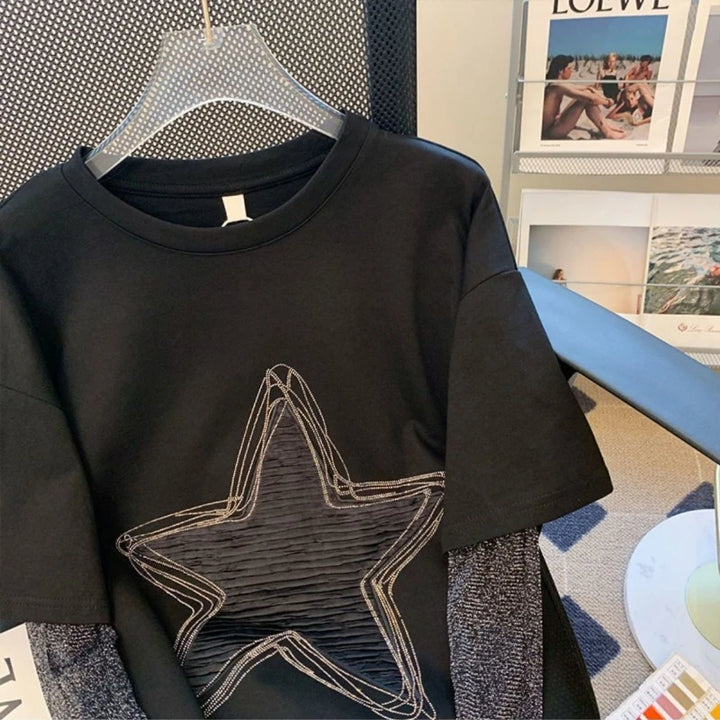 Harajuku 2-Piece Star T-Shirt Dark Tiger