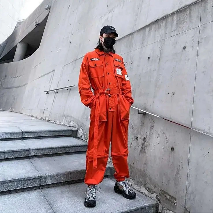 Uniform Style Detachable Jumpsuit Dark Tiger