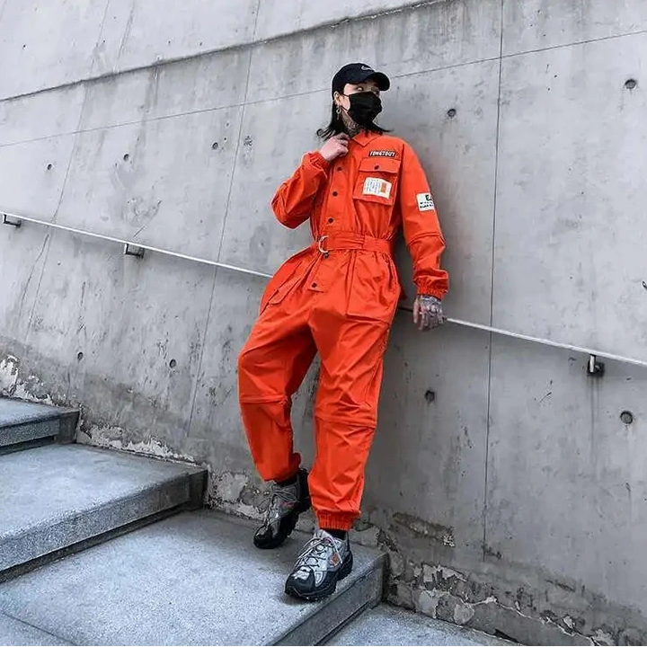 Uniform Style Detachable Jumpsuit Dark Tiger