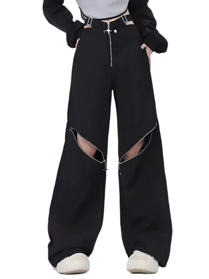 Y2K Gothic Cargo Pants Dark Tiger