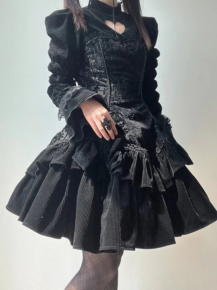 Short Gothic Lolita Dress Dark Tiger